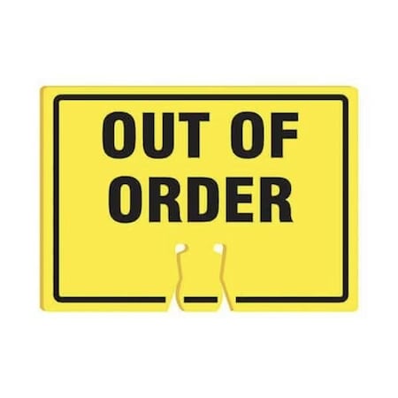 Accuform Traffic Cone Top Warning Sign FBC722